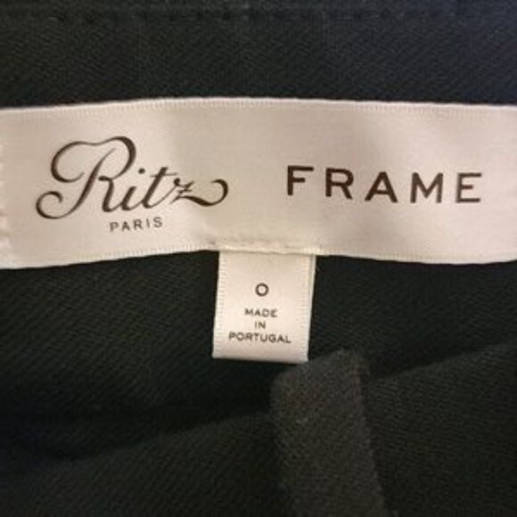 Frame Ritz Paris Pleated Trousers in Black 0 - Picture 6 of 8